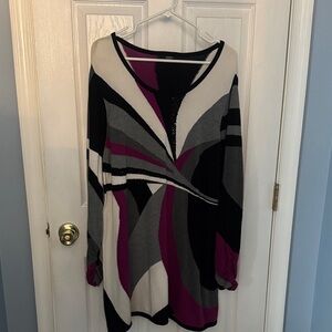 Alfani Women's Sweater in Black, Gray, and Purple